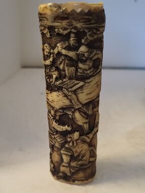 Vintage Molded Resin Japanese Samurai Handle Segment 5"